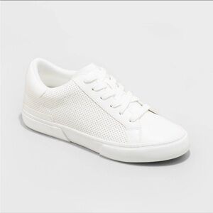 White Leather Women's Sneakers